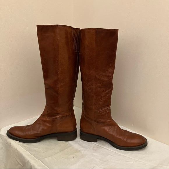 Enzo Angiolini Eashobi tall brown leather riding style boots 7M - Picture 10 of 11